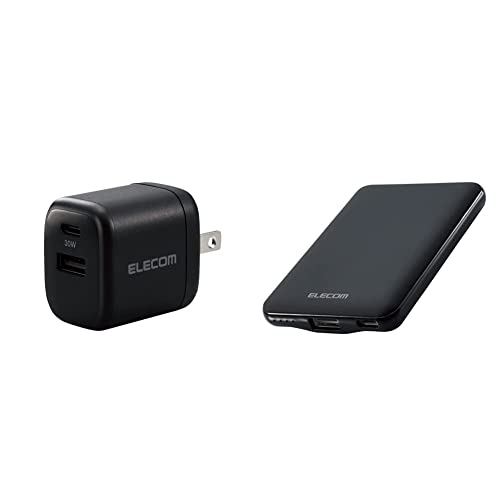 Amazon | 【モバイルバッテリー(5000mAh)セット】 エレコム 急速充電器
